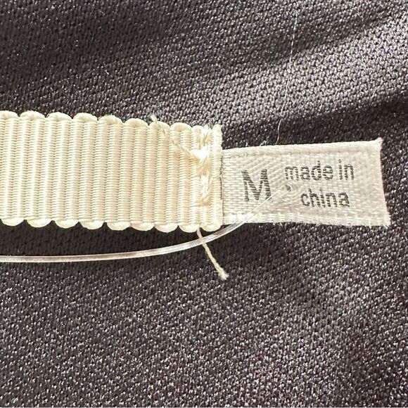 New 1Francesca’s Dorinda SZ M Lined Tiny Rose Wrap Black Mini Dress Wedding - Picture 15 of 16